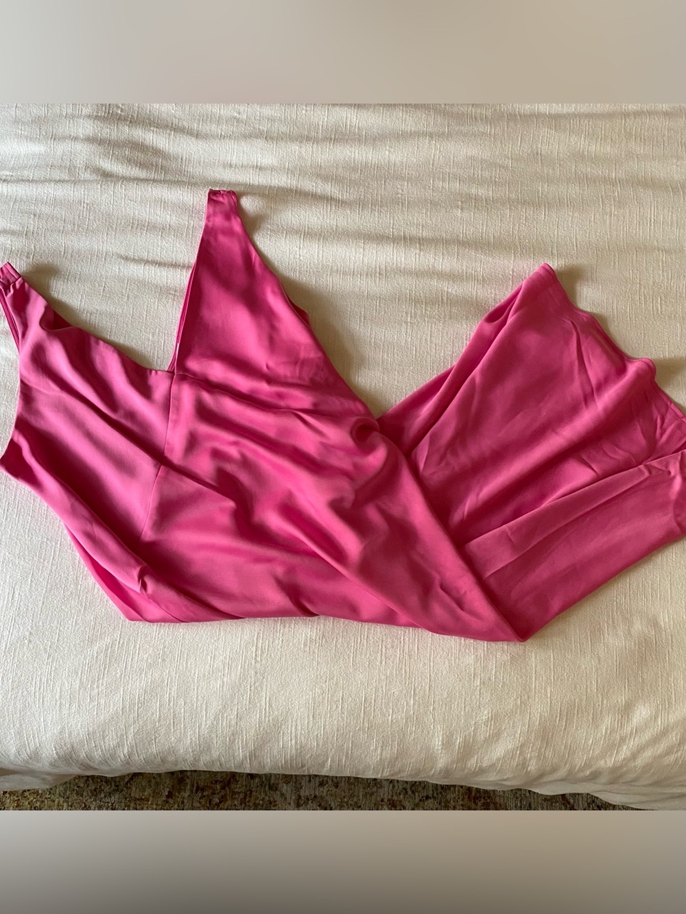 a new day Hot Pink Satin Slip Chemise